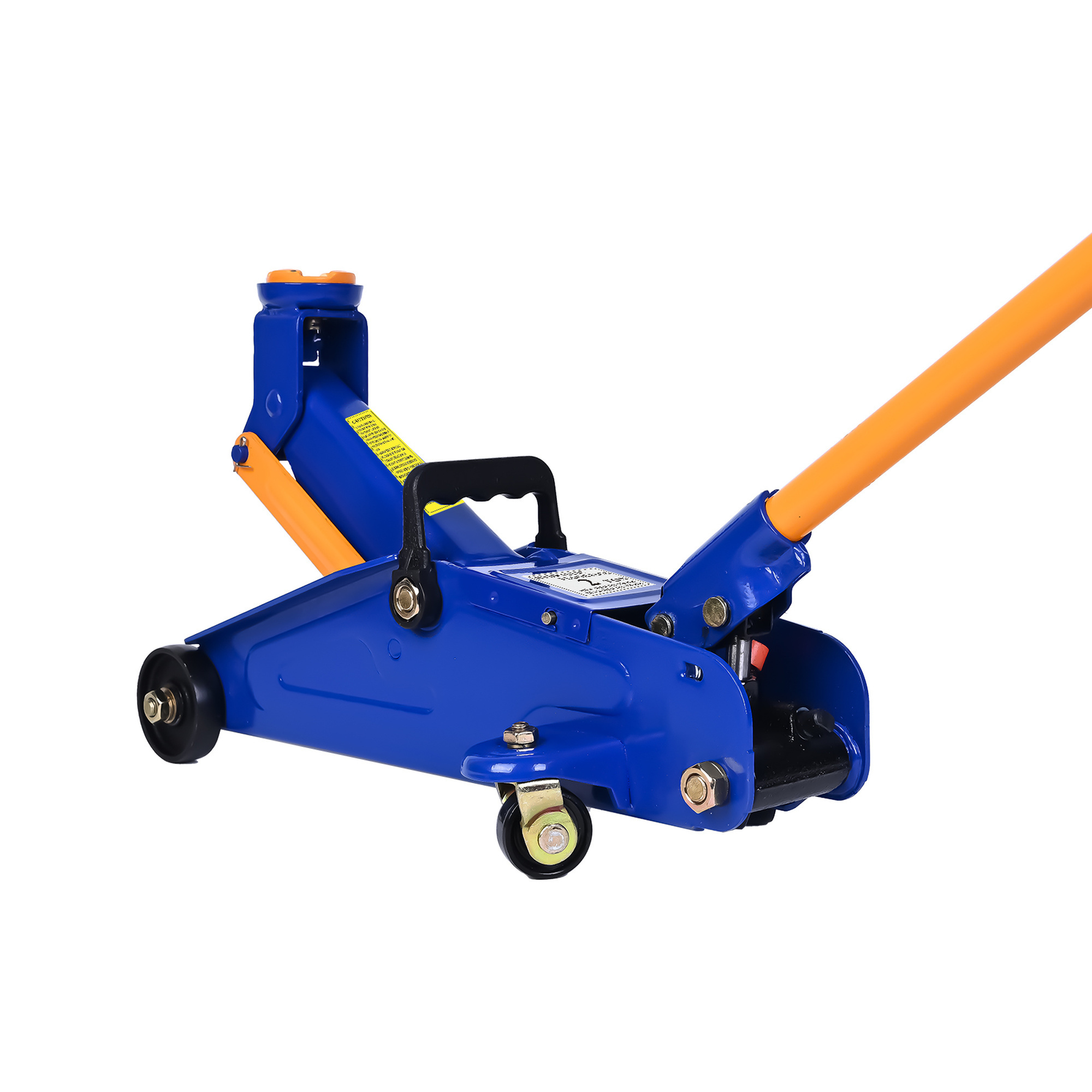 EISEN Low Profile Hydraulic Floor Jack, 2 Ton Capacity, 5.1–13in Lift Range, Blue, Model AA074